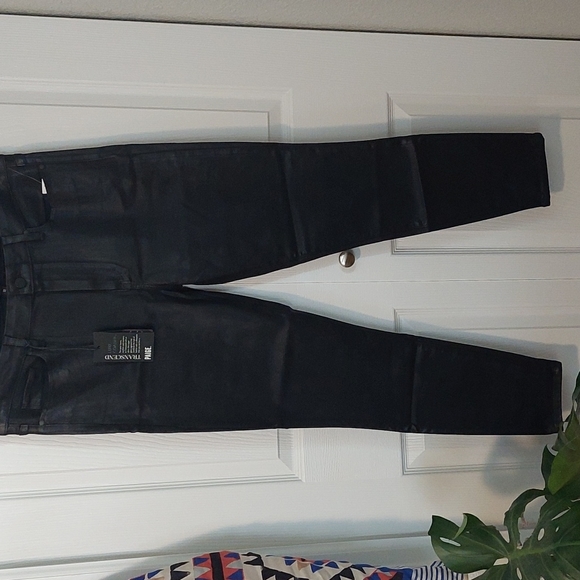 PAIGE  Huxton ankle black luxe coating NWT women's size 32 - Picture 6 of 10